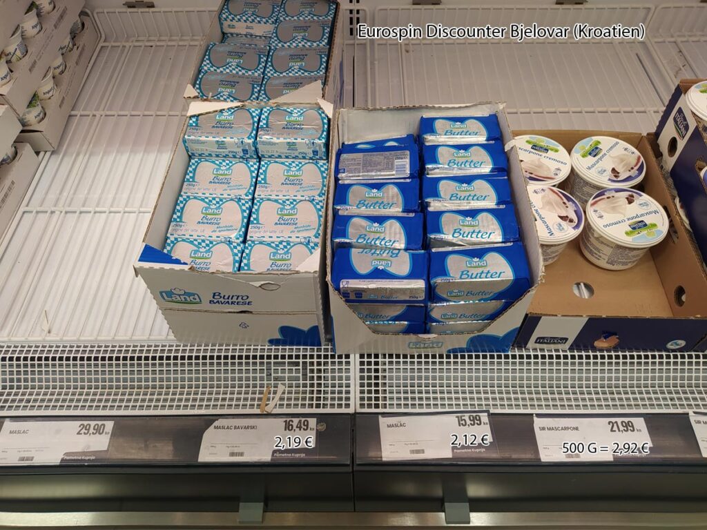 Land Burro Butter aus Bayern bei Eurospin