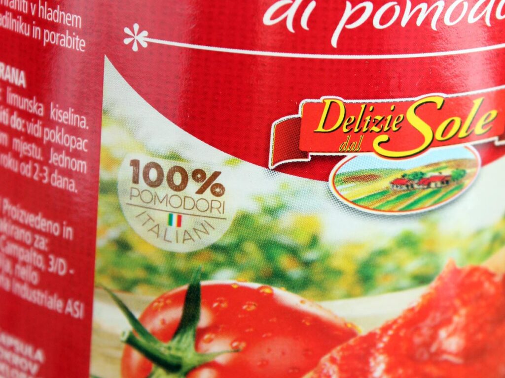 100% Tomaten aus Italien